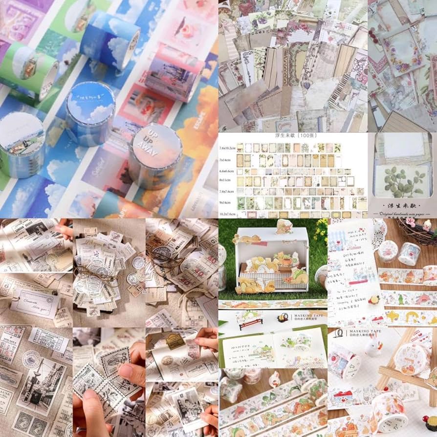 ニンテンドー グッズ まとめ売り 海外文具まとめ売り○新品○コラージュ素材大量☆大容量セット